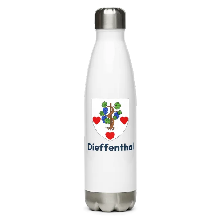Gourde inox — blason de Dieffenthal