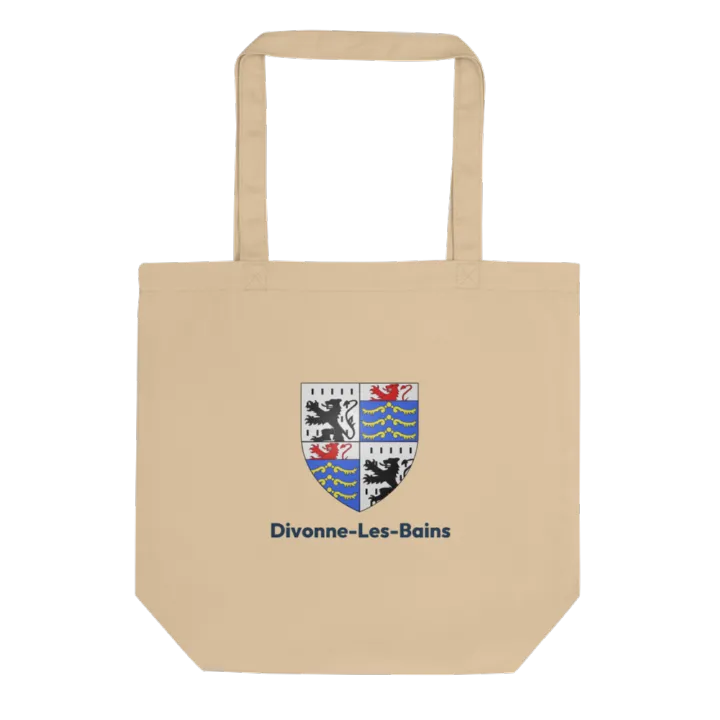 Tote bag coton bio — blason de Divonne-les-Bains