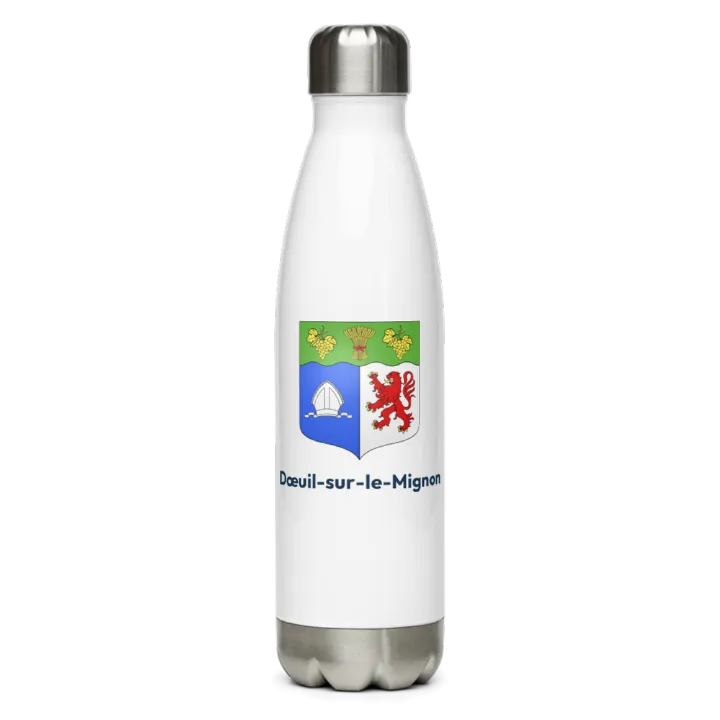 Gourde inox — blason de Dœuil-sur-le-Mignon