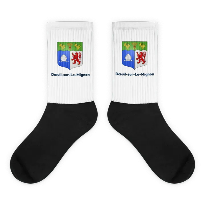 Chaussettes — blason de Dœuil-sur-le-Mignon