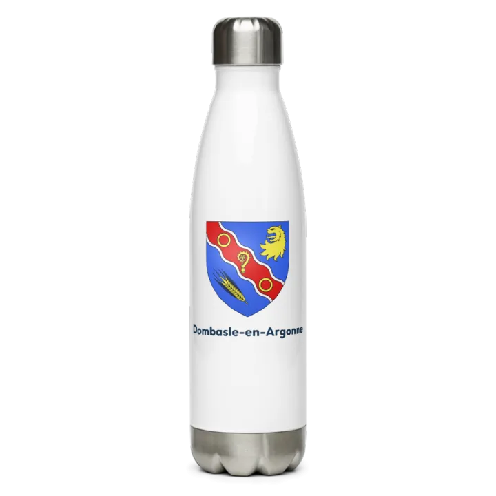 Gourde inox — blason de Dombasle-en-Argonne