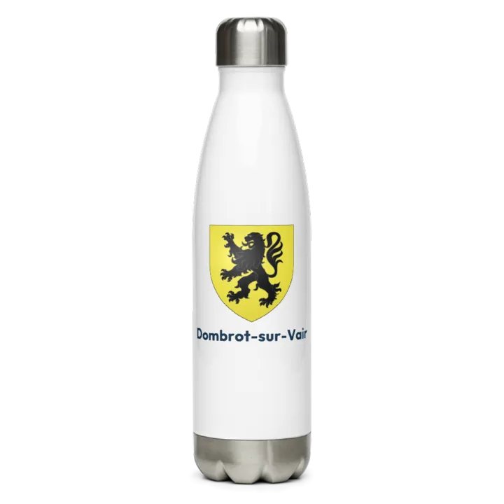 Gourde inox — blason de Dombrot-sur-Vair