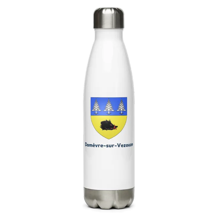 Gourde inox — blason de Domèvre-sur-Vezouze