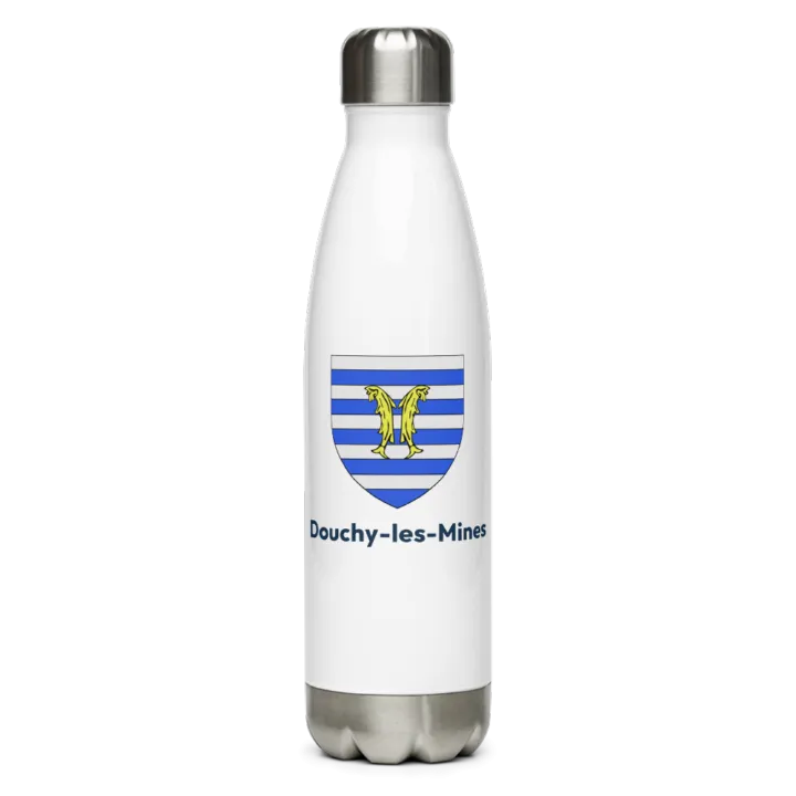 Gourde inox — blason de Douchy-les-Mines