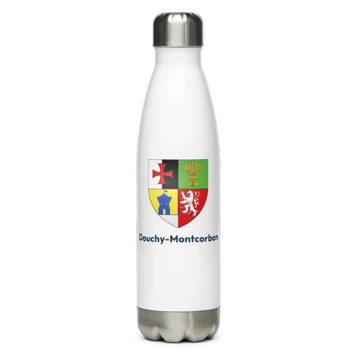 Gourde inox blason de Douchy-Montcorbon