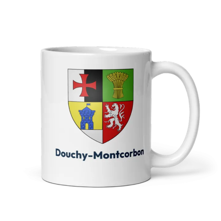 Mug blason de Douchy-Montcorbon