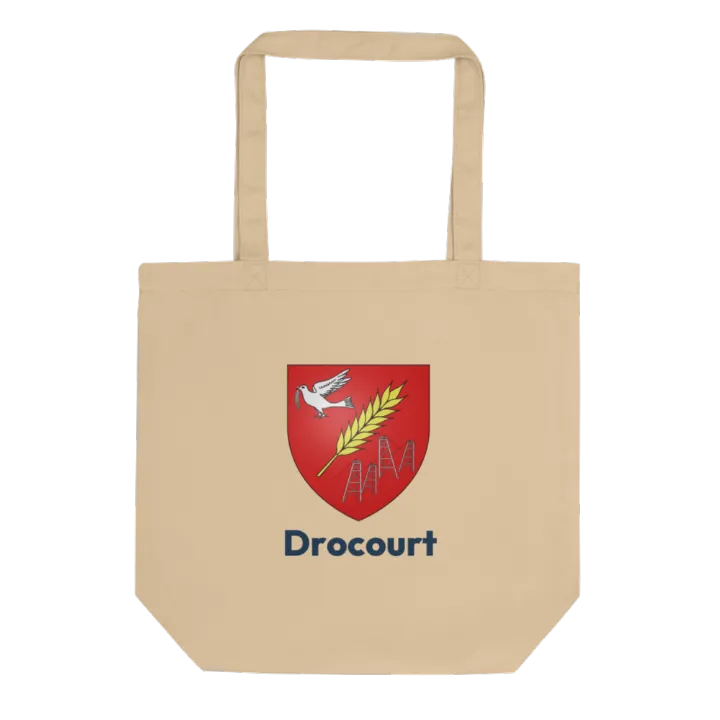 Tote bag coton bio — blason de Drocourt