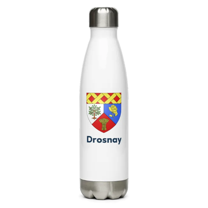 Gourde inox blason de Drosnay