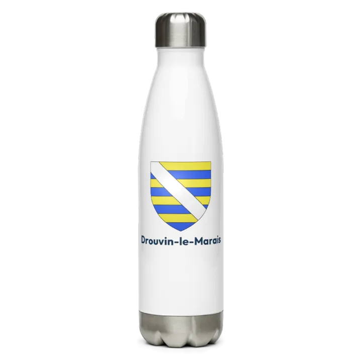 Gourde inox — blason de Drouvin-le-Marais