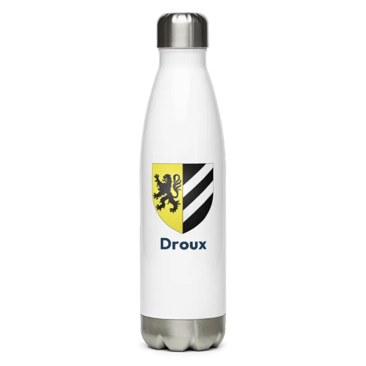 Gourde inox blason de Droux