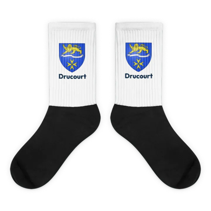 Chaussettes — blason de Drucourt