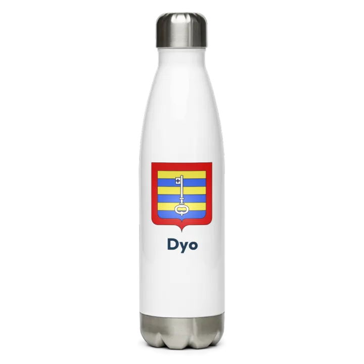 Gourde inox — blason de Dyo