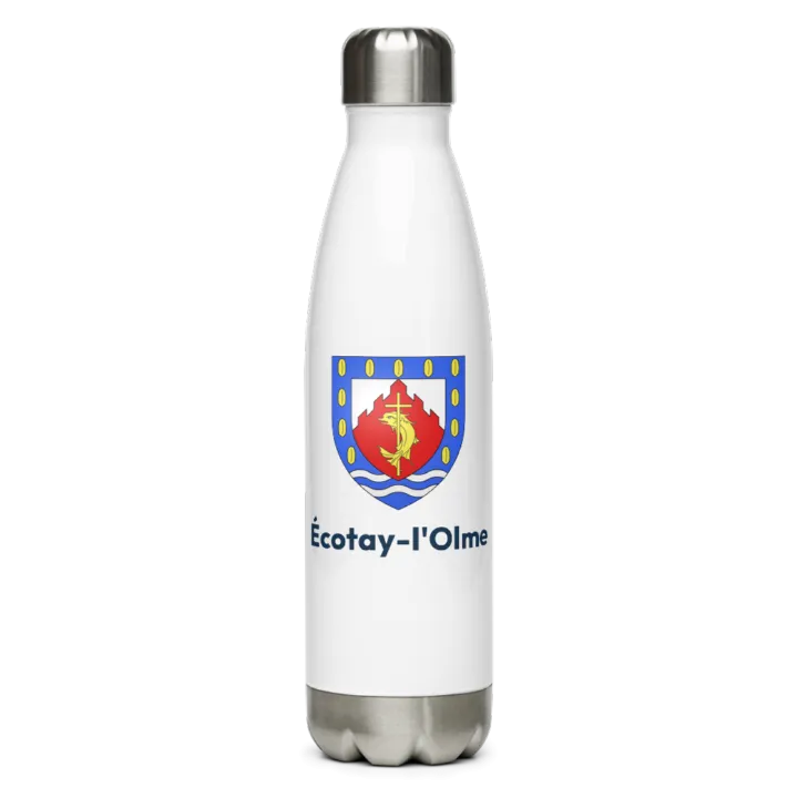 Gourde inox — blason d'Écotay-l'Olme