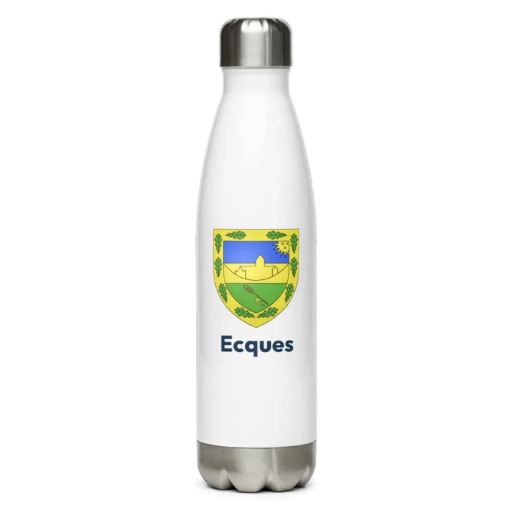 Gourde inox blason de Ecques