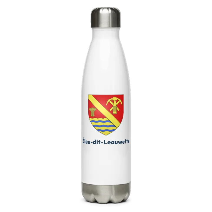 Gourde inox — blason d'Éleu-dit-Leauwette