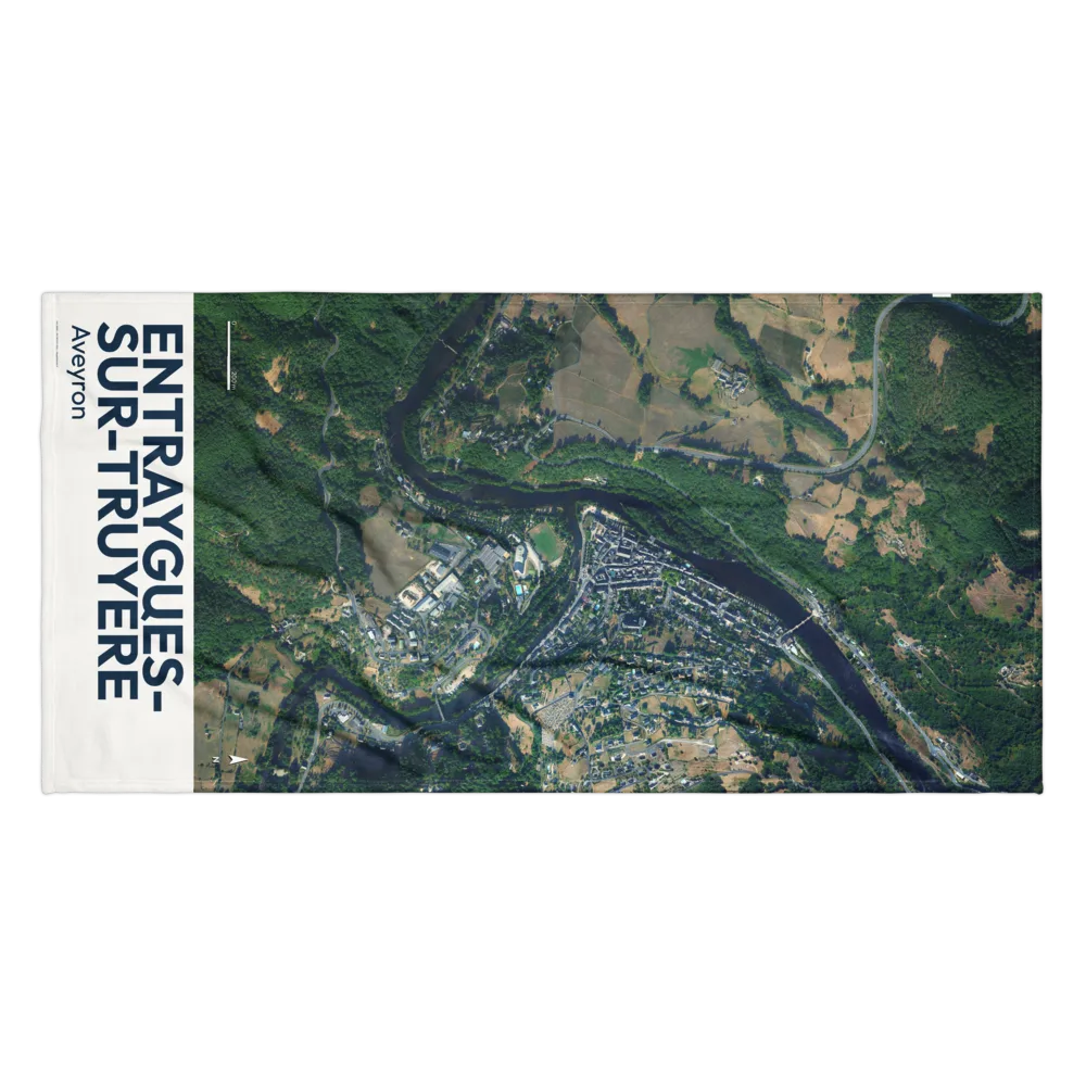 Serviette cartographique — carte de Entraygues-sur-Truyère