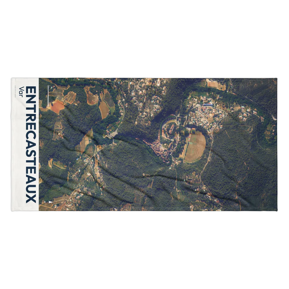 Serviette cartographique — carte de Entrecasteaux