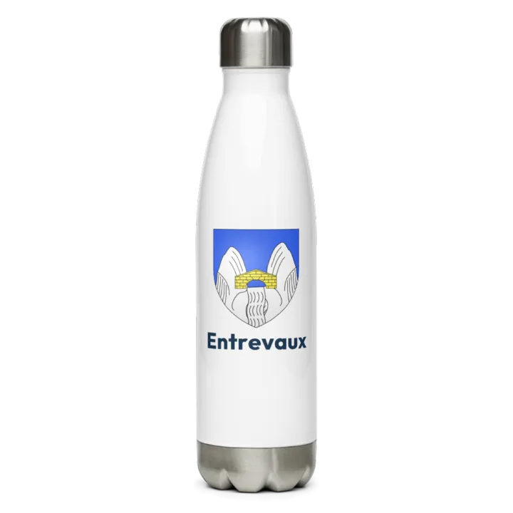 Gourde inox blason de Entrevaux