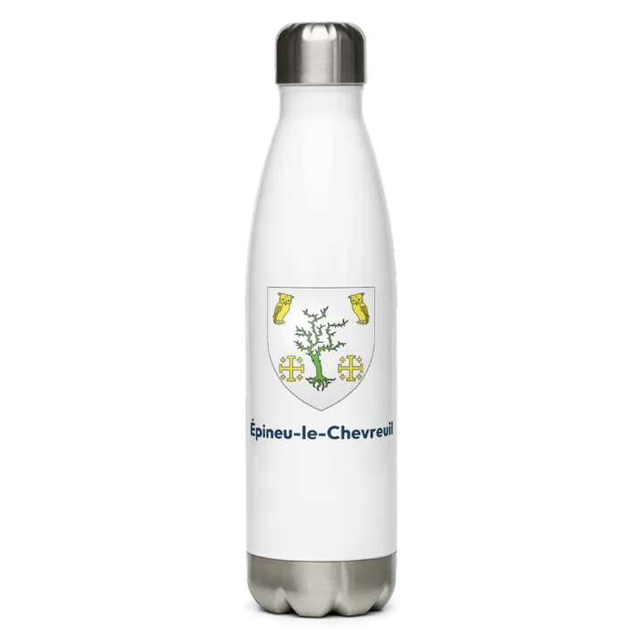 Gourde inox — blason d'Épineu-le-Chevreuil