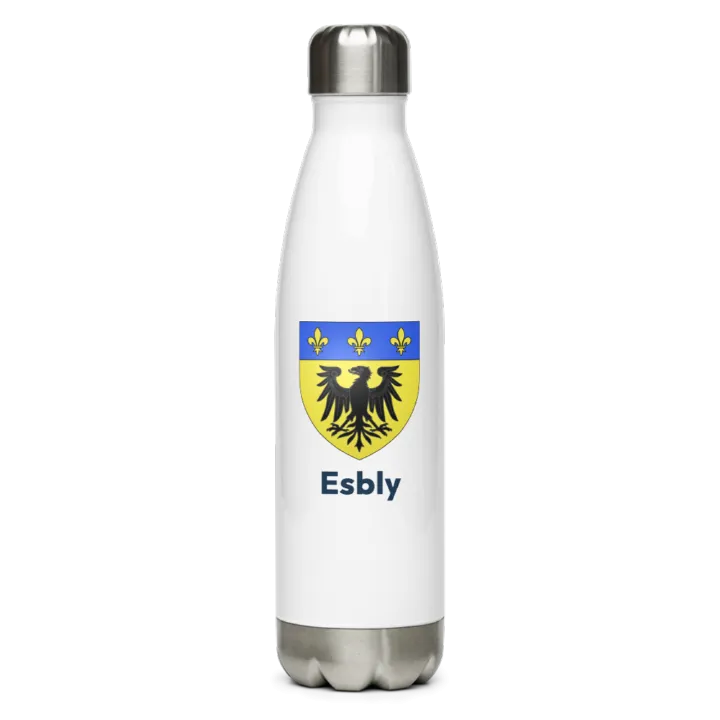 Gourde inox blason de Esbly