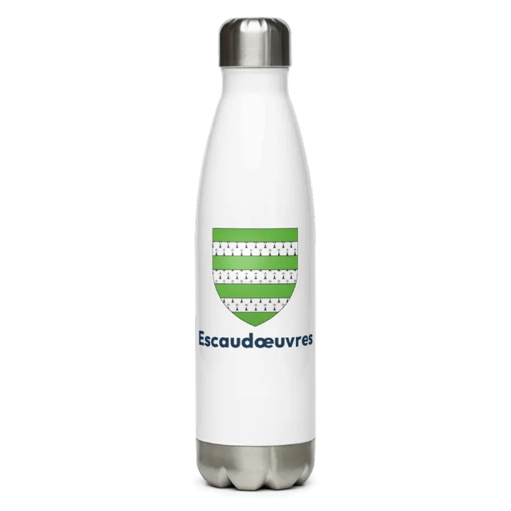Gourde inox blason de Escaudœuvres