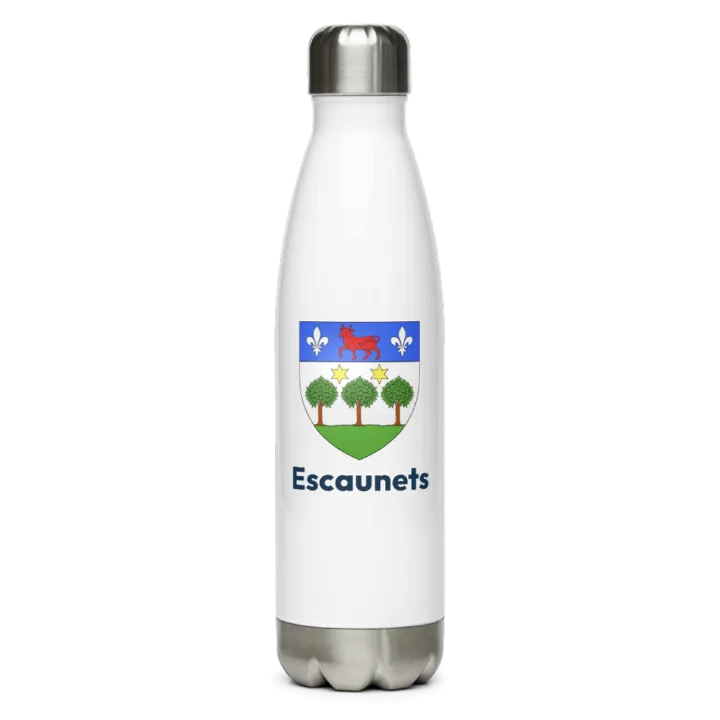 Gourde inox blason de Escaunets