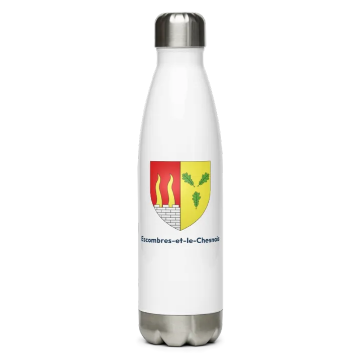 Gourde inox blason de Escombres-et-le-Chesnois