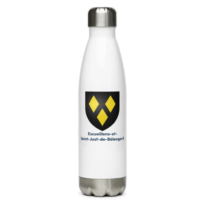 Gourde inox blason de Escueillens-et-Saint-Just-de-Bélengard