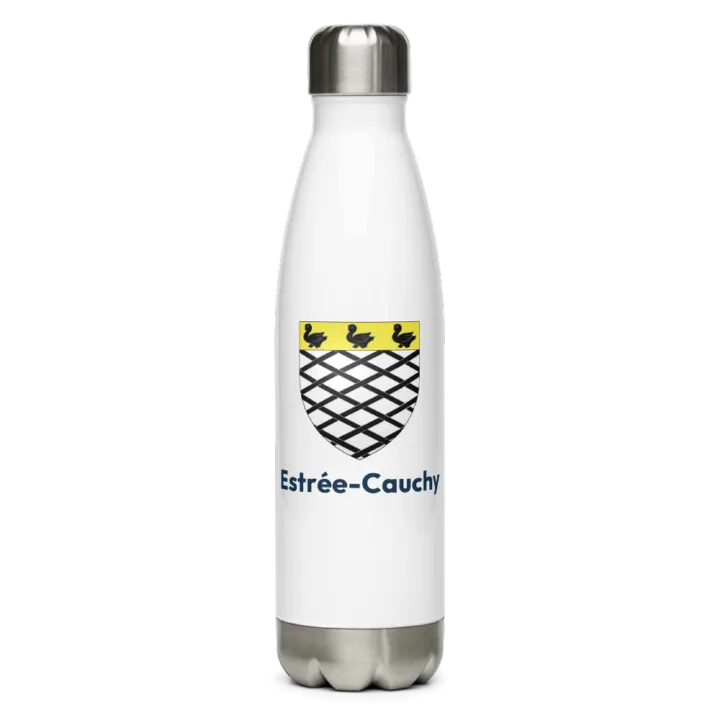 Gourde inox blason de Estrée-Cauchy