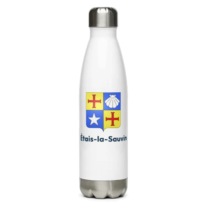 Gourde inox — blason d'Étais-la-Sauvin