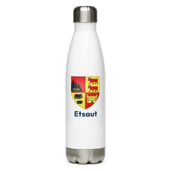 Gourde inox — blason d'Etsaut