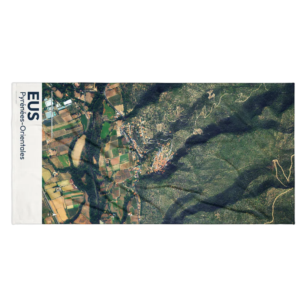 Serviette cartographique — carte de Eus