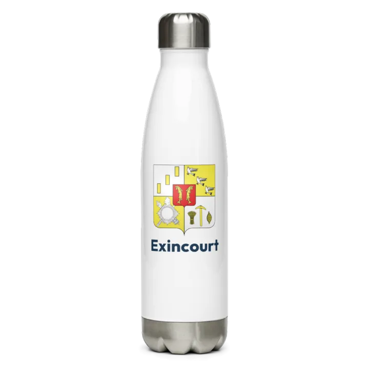 Gourde inox blason de Exincourt