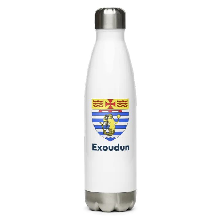 Gourde inox blason de Exoudun