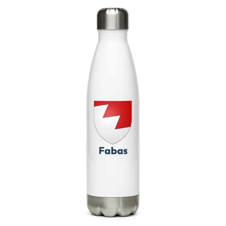 Gourde inox blason de Fabas