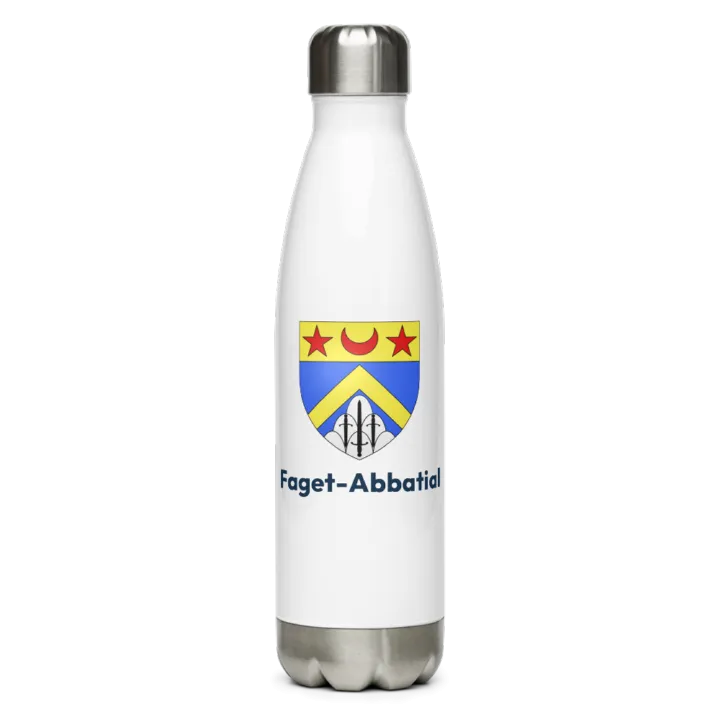 Gourde inox blason de Faget-Abbatial