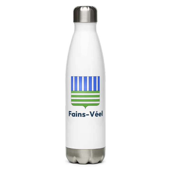 Gourde inox blason de Fains-Véel