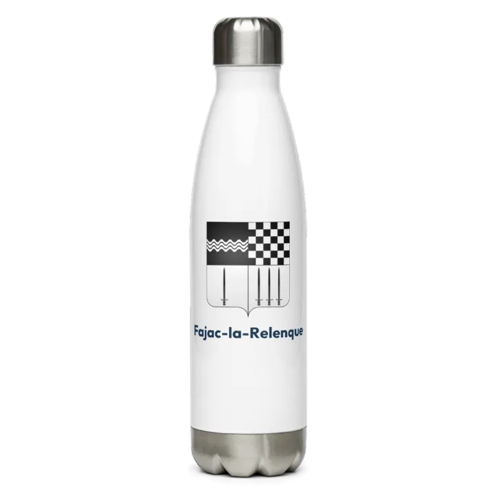 Gourde inox blason de Fajac-la-Relenque