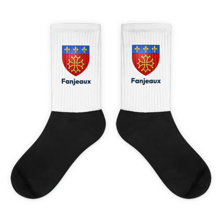 Chaussettes — blason de Fanjeaux