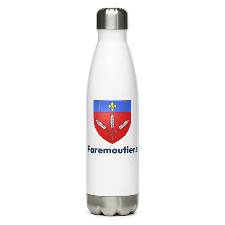 Gourde inox — blason de Faremoutiers