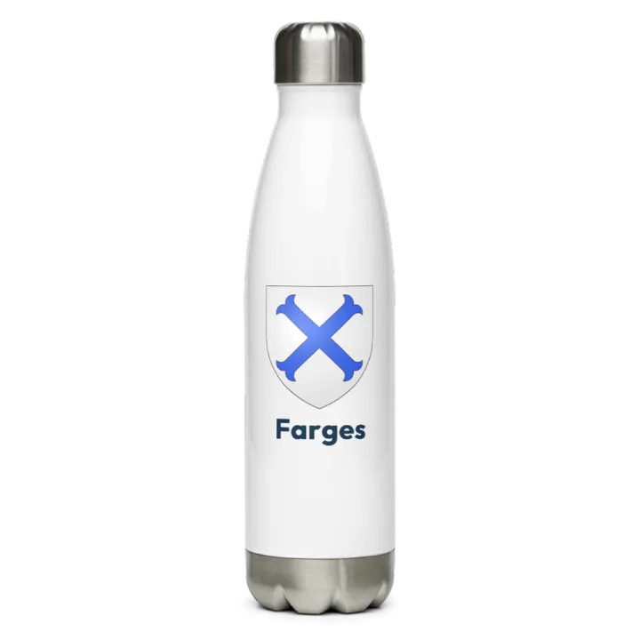 Gourde inox blason de Farges