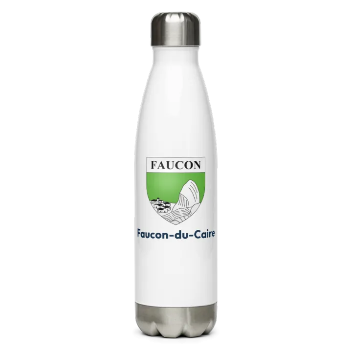 Gourde inox — blason de Faucon-du-Caire