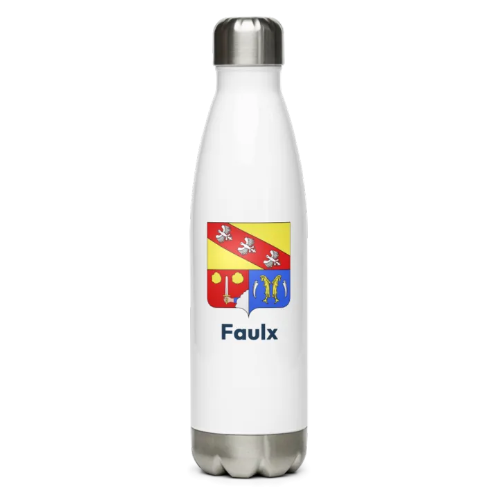 Gourde inox blason de Faulx