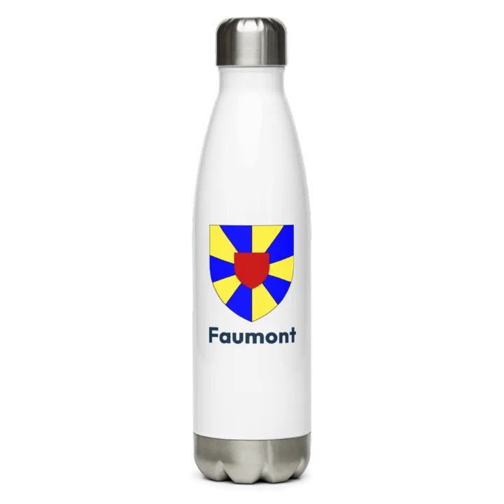 Gourde inox — blason de Faumont