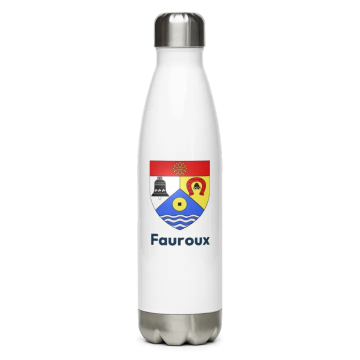 Gourde inox blason de Fauroux