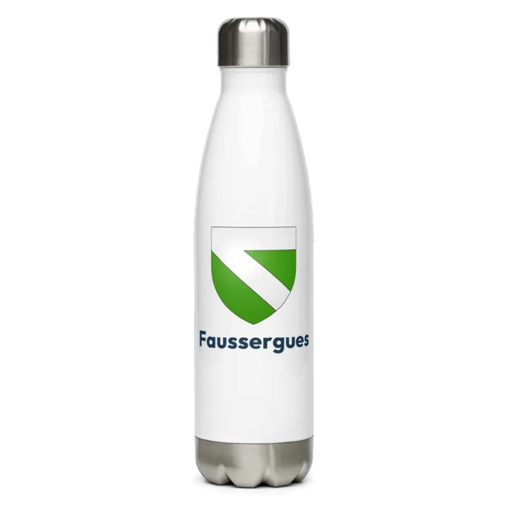 Gourde inox blason de Faussergues
