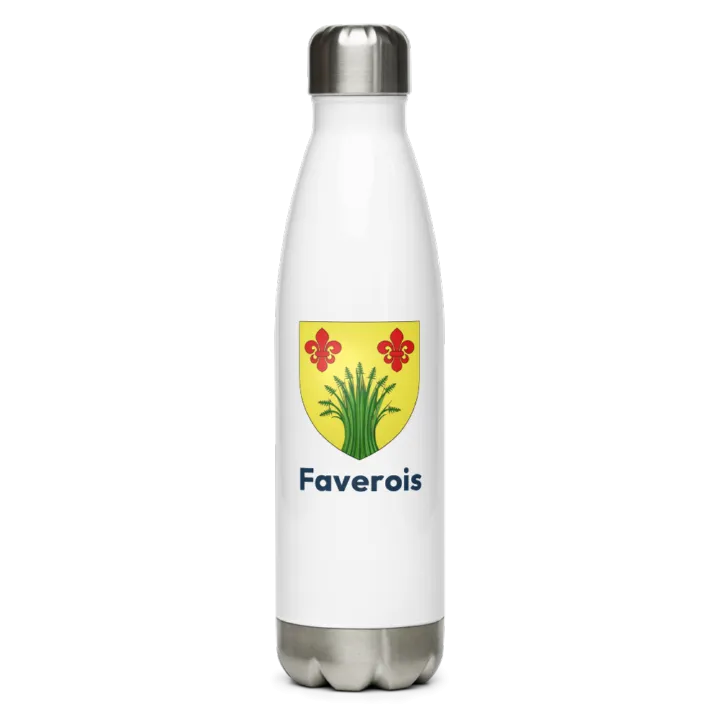 Gourde inox blason de Faverois