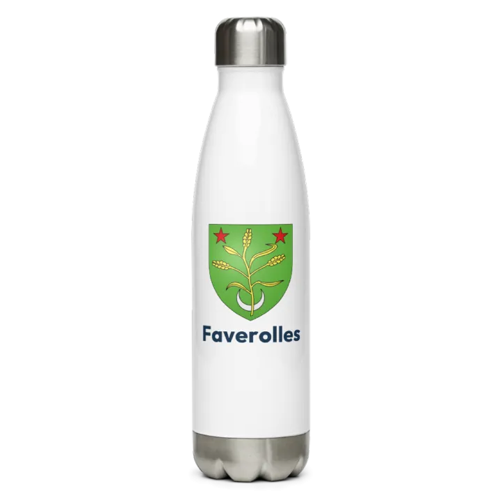 Gourde inox — blason de Faverolles