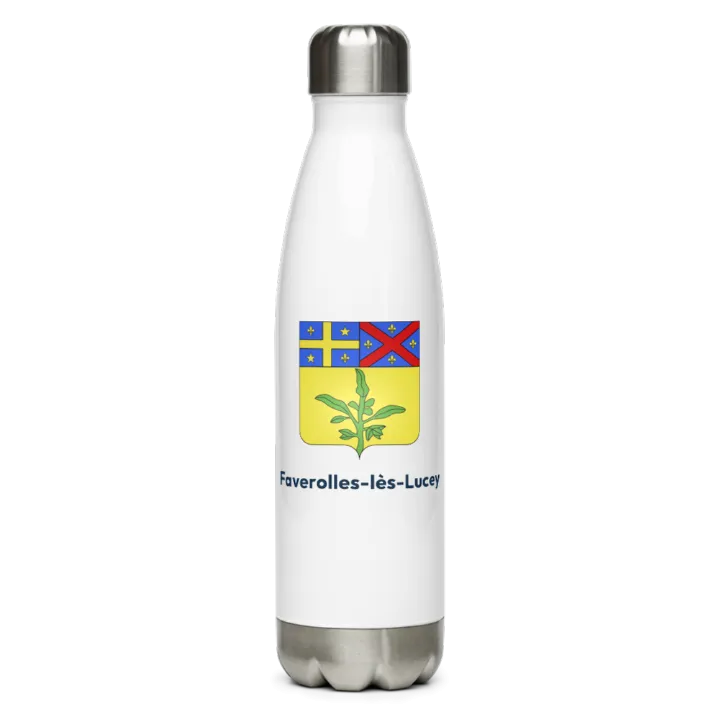 Gourde inox — blason de Faverolles-lès-Lucey
