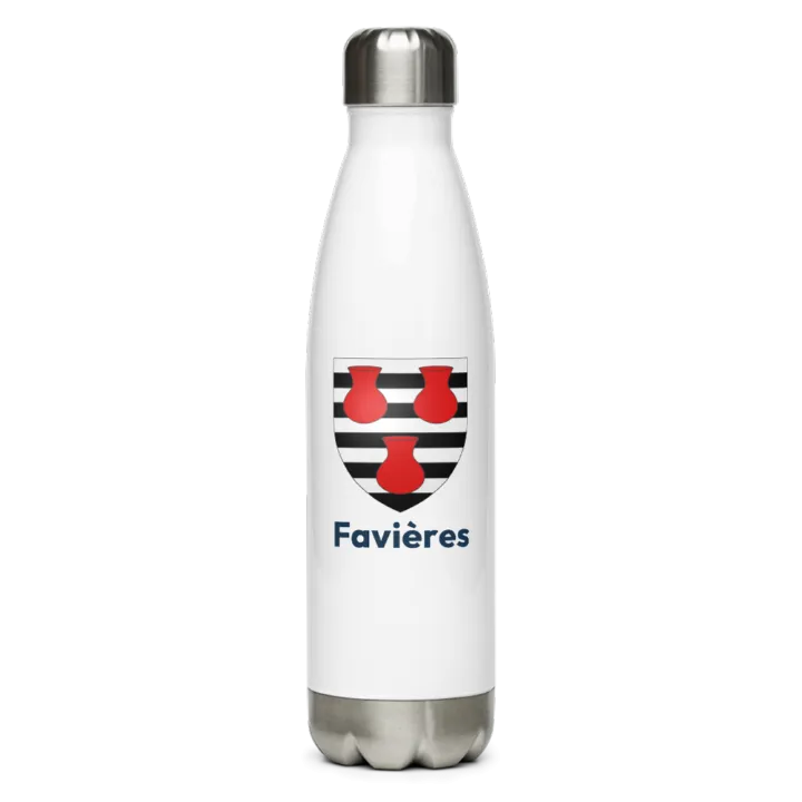 Gourde inox blason de Favières